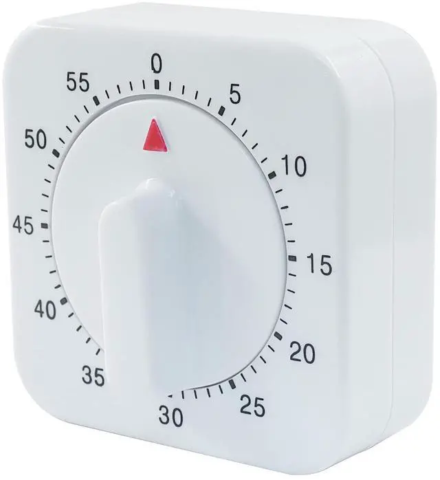 Main image of 60 Minute Mechanical Kitchen Timer, White