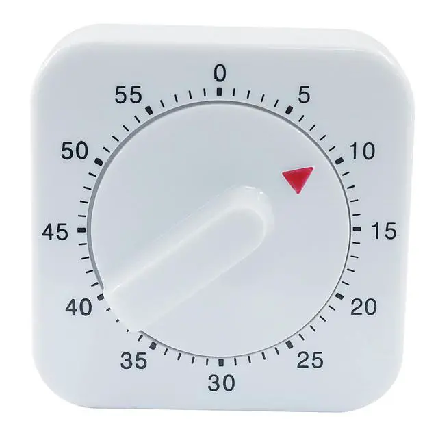 Alt view image 4 of 5 - 60 Minute Mechanical Kitchen Timer, White