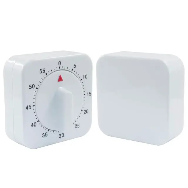 Alt view image 5 of 5 - 60 Minute Mechanical Kitchen Timer, White