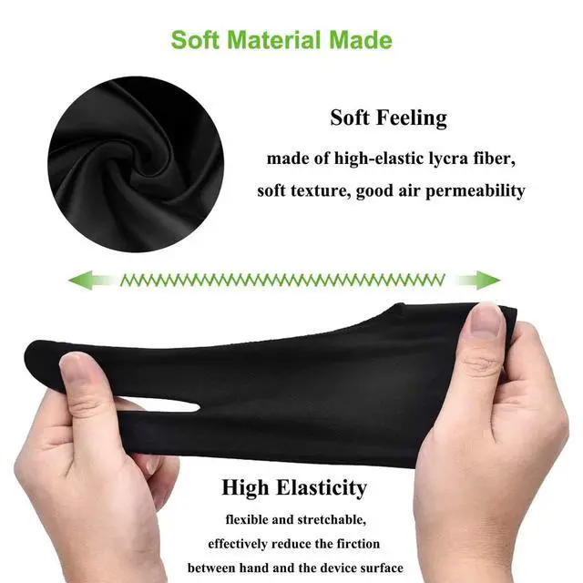 Alt view image 5 of 7 - Drawing Glove 4pcs Large Artist Glove for Drawing Tablet, Paper Sketching, iPad, Monitor Painting, Two Finger for Right Hand and Left Hand, Smudge Guard 3.54 x 8.46 inch