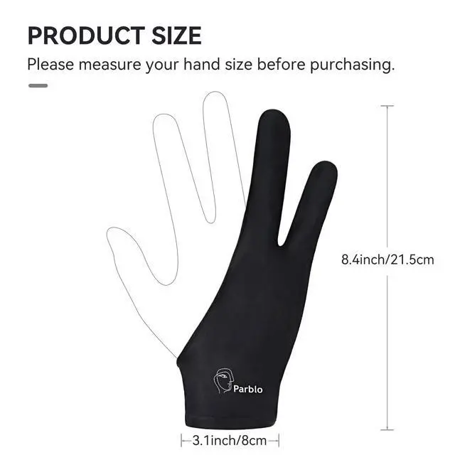 Alt view image 3 of 7 - PR01 Artist Drawing Glove for Drawing Tablet,Fit for Both Right and Left Hand