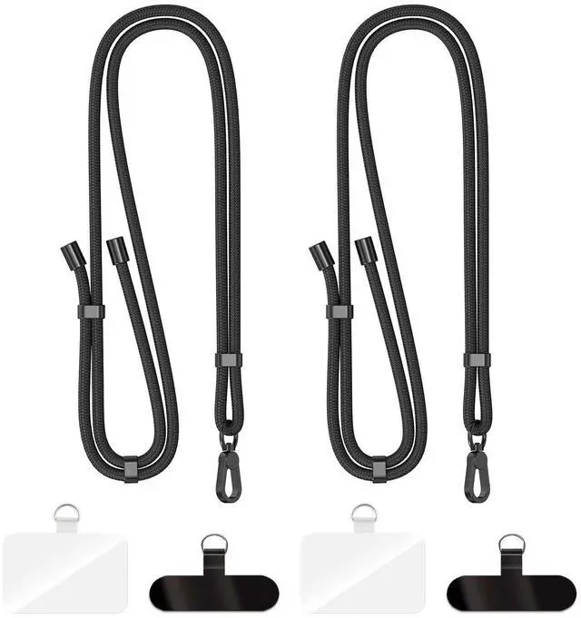 Main image of Phone Lanyard 2 Pack-2× Adjustable Neck Strap,4× Tether Tabs