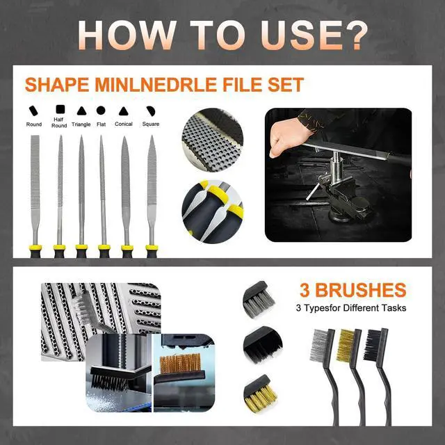 Alt view image 2 of 6 - 56Pcs 3D Printer Tool Kit & Accessories for All FDM/SLA Printers, Includes Nozzle Cleaning Kit, Scraper, Deburring Tool, Files, Brushes - Complete Starter Kit with Case