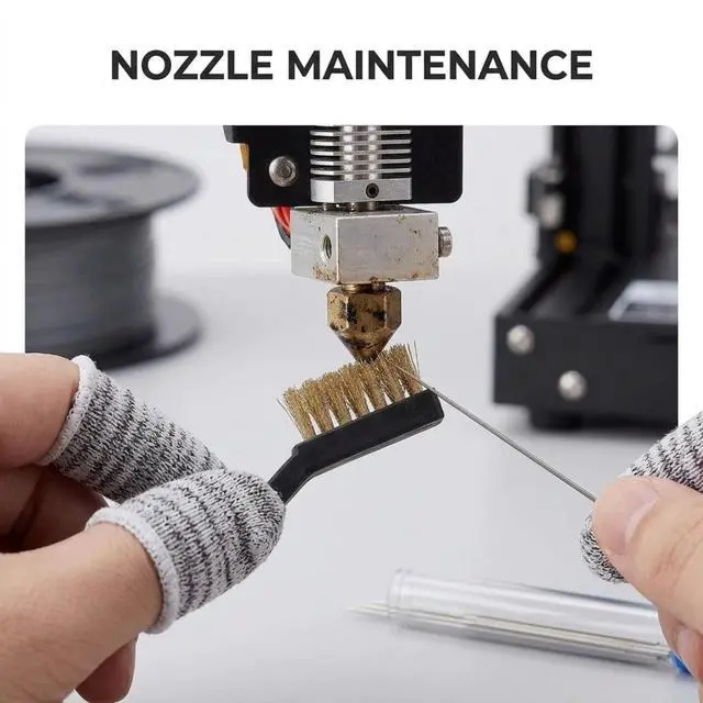 Alt view image 6 of 7 - 26 PCS 3D Printer Tools Kit for All FDM/SLA Printers with Nozzle Cleaner, Scraper, Brushes,Deburring Tool,Sandpaper