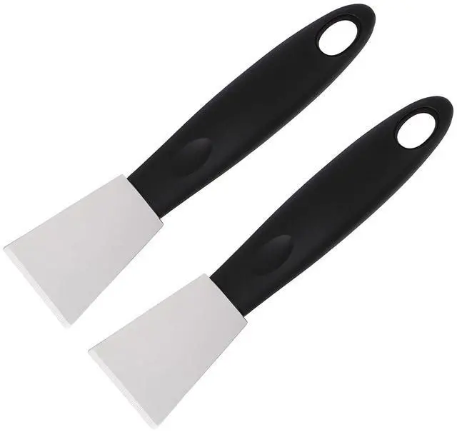 Main image of 2pcs 3D Printer Scraper Set, Stainless Steel Straight Head Print Scraper with Non-Slip Plastic Grip Professional Metal 3D Printer Bed Accessories Spatula Tool for Model Removal