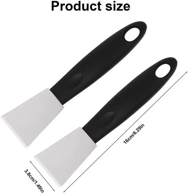 Alt view image 2 of 7 - 2pcs 3D Printer Scraper Set, Stainless Steel Straight Head Print Scraper with Non-Slip Plastic Grip Professional Metal 3D Printer Bed Accessories Spatula Tool for Model Removal