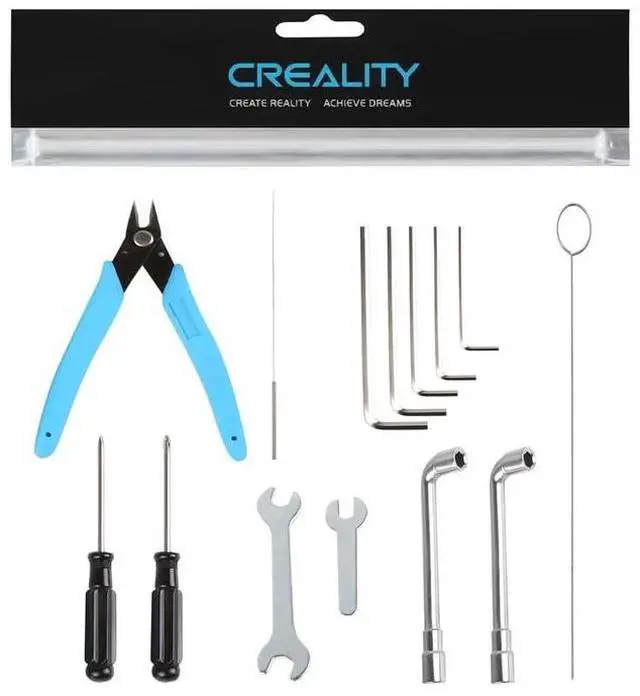Main image of Official 3D Printer Tool Kit, Clog Poke/Shear Pliers/Screwdriver/Wrench/Cleaning Needles/Tweezers, Maintenance Tool Kit for K1/K1C/K2 Plus/Ender 3/3 V2/Ender 3 V3 SE/KE, for All FDM Printers