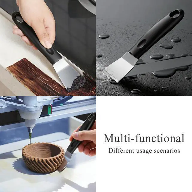 Alt view image 5 of 7 - 2Pcs Professional 3D Printer Tool, Polished Stainless Steel Spatula