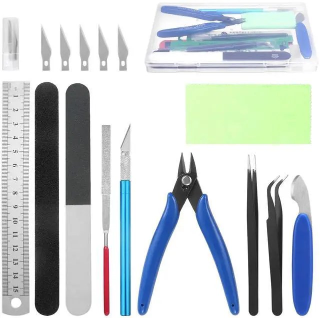 Main image of 11PCS Model Kit Tools, Gundam Model Tool Kit, Hobby Building Tools Kit for Gundam Basic Model Assembling, Building and Repairing