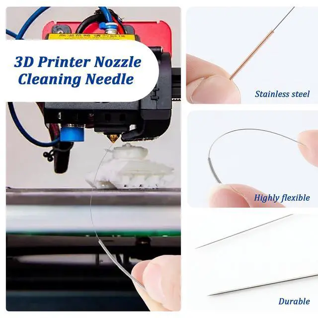 Alt view image 3 of 7 - 10PCS 3D Printer Nozzle Cleaning Needles, 10Size Stainless Steel