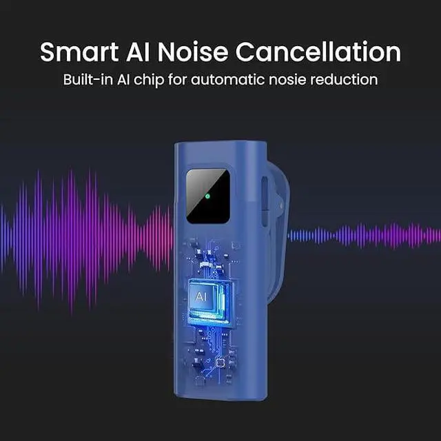 Alt view image 2 of 7 - Wireless Lavalier Microphone for iPhone, Noise Cancelling