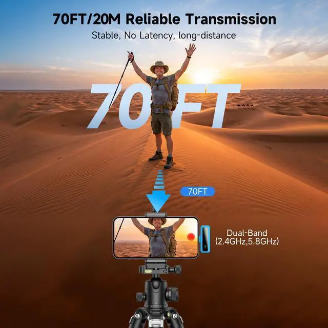 Alt view image 6 of 7 - Wireless Lavalier Microphone for iPhone - iPad, Android Phone Computer, Mini Microphone for Live Streaming, Video Recording, Outdoor or Indoor Interviews, YouTube, TikTok, Vlog (Blue)