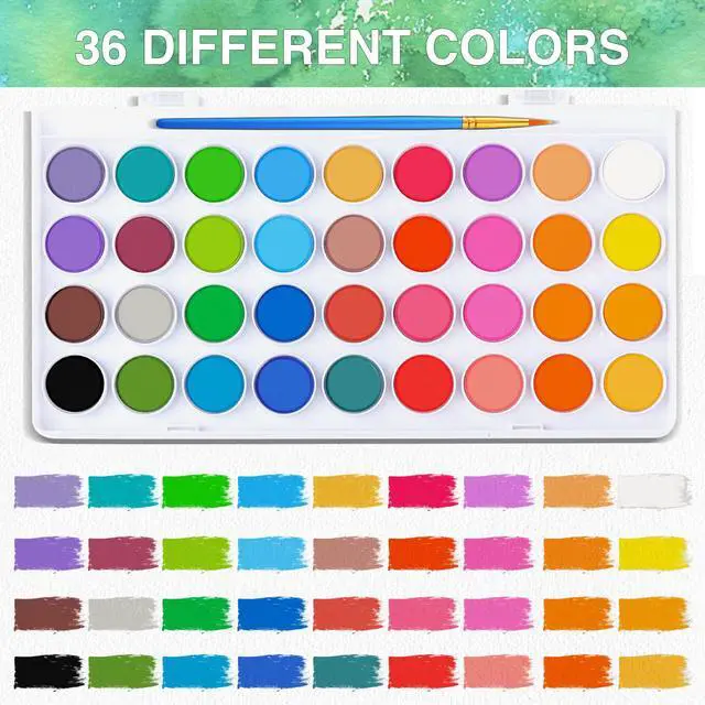 Alt view image 3 of 7 - 65 Pieces Watercolor Paint Set for Adults Artists, Beginners