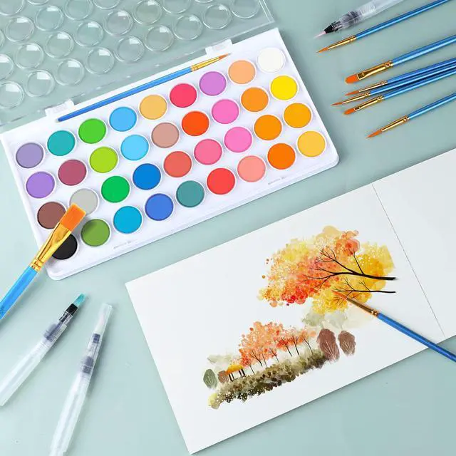 Alt view image 6 of 7 - 65 Pieces Watercolor Paint Set for Adults Artists, Beginners