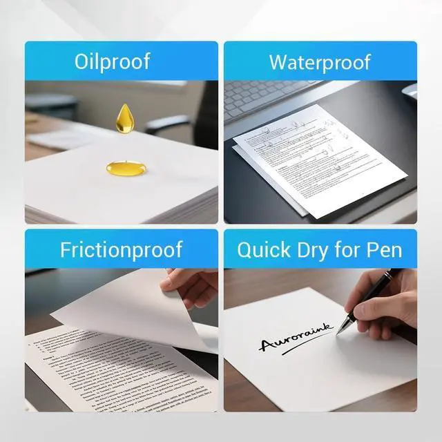 Alt view image 6 of 7 - 2 Rolls Thermal Printer Paper 8.5 x 11 Inch,US Letter Size Thermal Paper Roll Compatible with Gloryang, Phomemo,Jadens,TATTMUSE Portable Thermal Printer