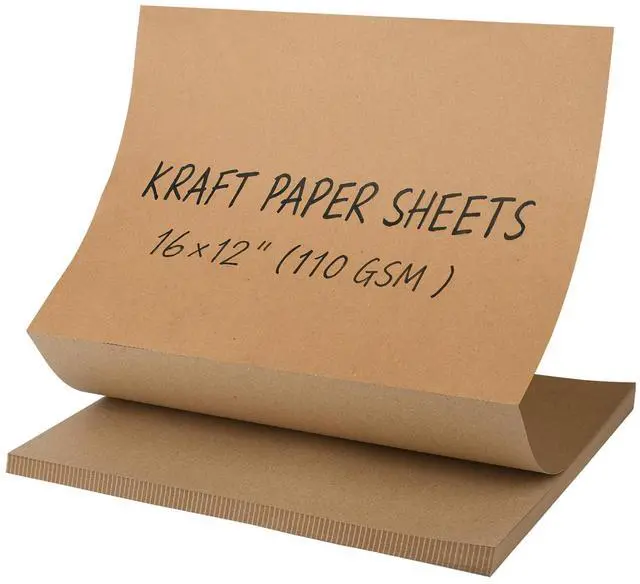 Main image of Kraft Paper Sheets 16x12 in, Brown Packing Paper for Wrapping & Shipping