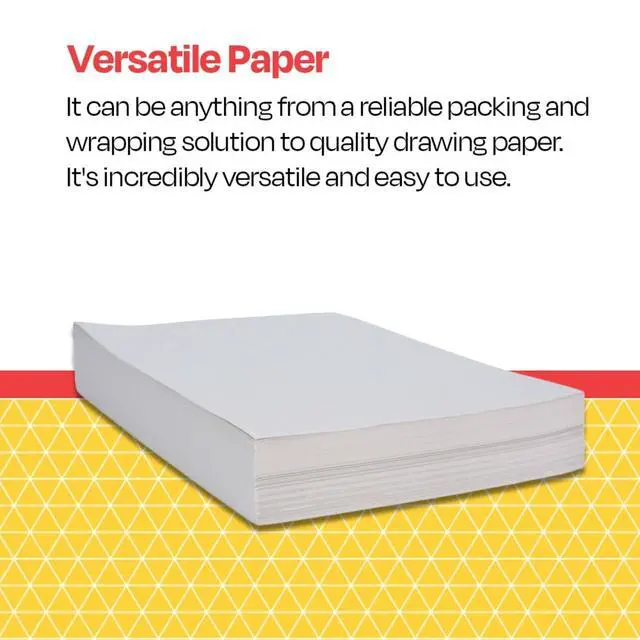 Alt view image 5 of 7 - School Smart - 85250 Newsprint Drawing Paper, 30 lb, 8-1/2 x 11 Inches, 500 Sheets, White