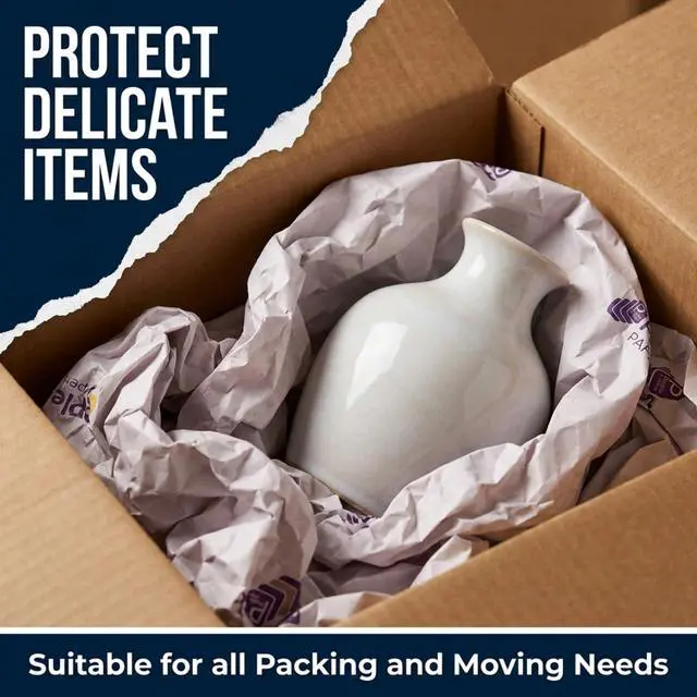 Alt view image 6 of 7 - Packing Paper Sheets for Moving, 110 Sheets, 13.5 x 24 Inch, 2.3 lb