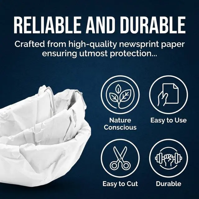 Alt view image 7 of 7 - Packing Paper Sheets for Moving, 110 Sheets, 13.5 x 24 Inch, 2.3 lb