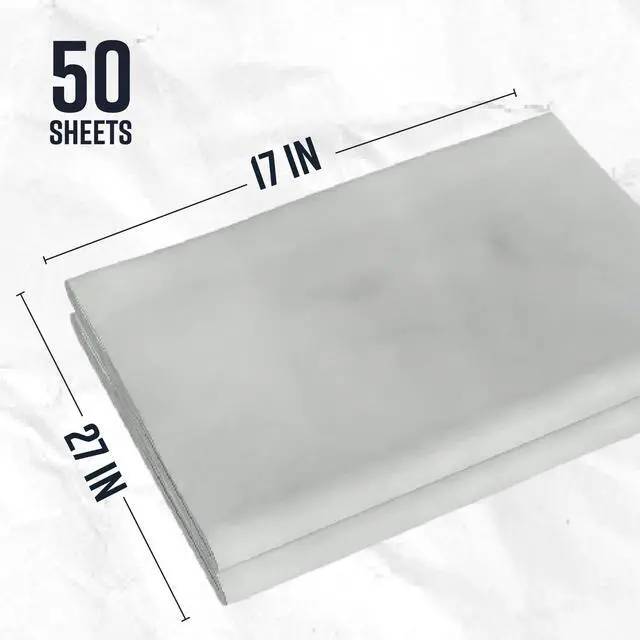 Alt view image 2 of 7 - Newsprint Packing Paper Sheets for Moving - 1.5lb - 50 Sheets of Newspaper Paper - Wrapping and Protecting Fragile Items, Box Filler, Shipping Supplies - 27" x 17" - Made in the USA