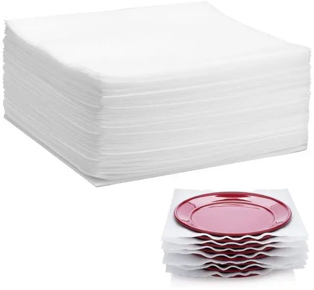 Main image of 12x12 Foam Wrap Sheets for Packing Moving Supplies, Cushion Foam Wrap Packing Foam for Dishes, China, Glassware 50 Pack