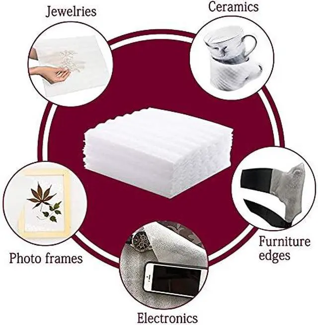 Alt view image 5 of 6 - 12x12 Foam Wrap Sheets for Packing Moving Supplies, Cushion Foam Wrap Packing Foam for Dishes, China, Glassware 50 Pack