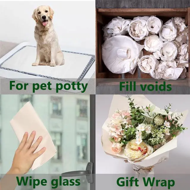 Alt view image 4 of 5 - 102 PCS Packing Paper Sheets for Moving, 12"x12" Wrapping Paper for Moving, Small Newspaper Wrapping Paper for Shipping and Moving Box Filler (102 PCS)