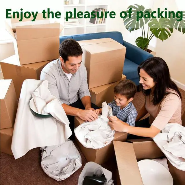 Alt view image 5 of 5 - 102 PCS Packing Paper Sheets for Moving, 12"x12" Wrapping Paper for Moving, Small Newspaper Wrapping Paper for Shipping and Moving Box Filler (102 PCS)