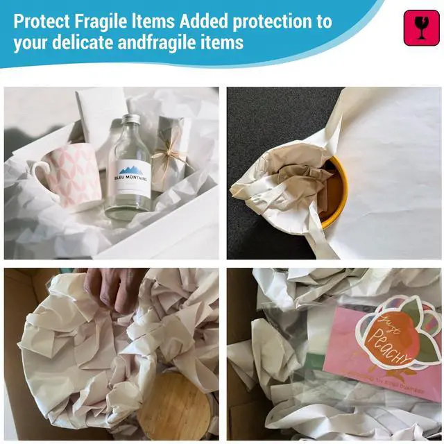 Alt view image 2 of 7 - Newsprint Bulk Packing Paper Sheets Wrap Paper for Moving, Shipping & Storage, Packing Materials, Protect Delicate Items, 22.8'' X 14.2'' (40 Pcs)