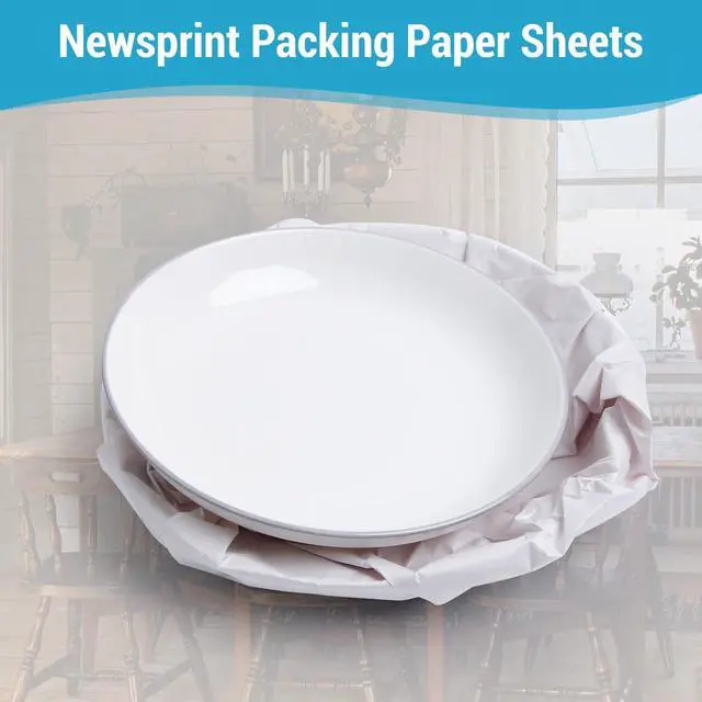 Alt view image 5 of 7 - Newsprint Bulk Packing Paper Sheets Wrap Paper for Moving, Shipping & Storage, Packing Materials, Protect Delicate Items, 22.8'' X 14.2'' (40 Pcs)