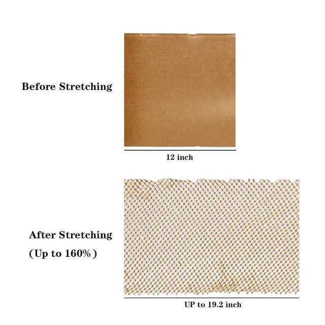 Alt view image 3 of 7 - 12x12 inch Honeycomb Packing Paper for Moving, 50 Sheets Moving Supplies Protecting Fragile Items, Small Wrapping Paper for Shipping and Moving Box Filler, Moving Essentials for Packing