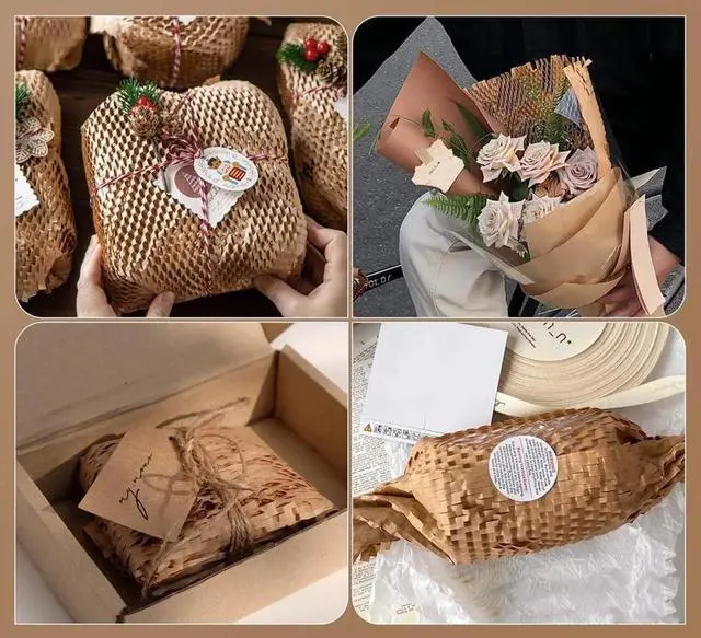 Alt view image 5 of 7 - 12x12 inch Honeycomb Packing Paper for Moving, 50 Sheets Moving Supplies Protecting Fragile Items, Small Wrapping Paper for Shipping and Moving Box Filler, Moving Essentials for Packing