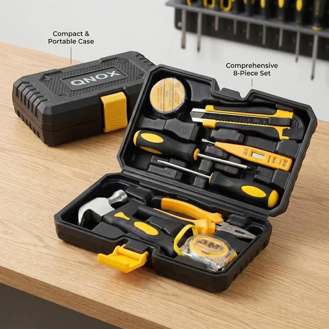 Alt view image 6 of 7 - Basic Home Tool Set Household Tool kit for General Repair 8 Pcs