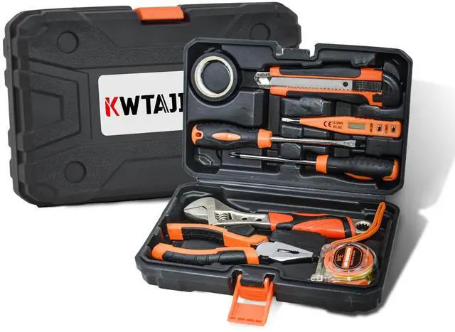 Main image of Home Repair Partner Home Hand Tool Kit And Portable Toolbox Include Wrench,Utility Knife,Screwdriver.Multi Functional Home Tool Set For House,Garage,College Dorm And Office Covering Multiple Scenarios