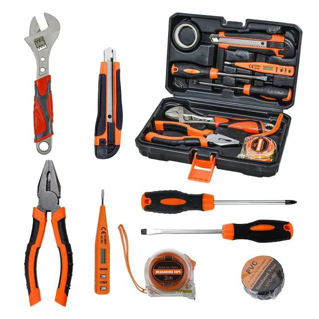 Alt view image 7 of 7 - Home Repair Partner Home Hand Tool Kit And Portable Toolbox Include Wrench,Utility Knife,Screwdriver.Multi Functional Home Tool Set For House,Garage,College Dorm And Office Covering Multiple Scenarios
