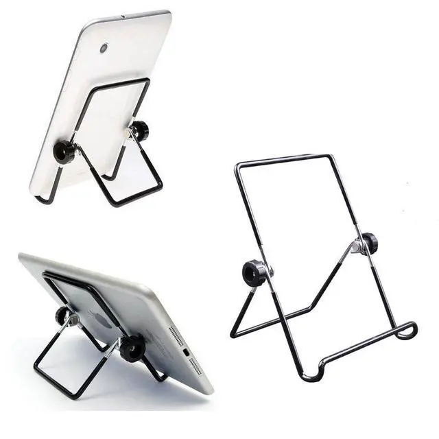 Alt view image 7 of 7 - Tablet Holder Stand, Universal Multi-Angle Non-Slip Adjustable Holder Cradle for 9-12.9 inch Tablet PC, Pad (Black)