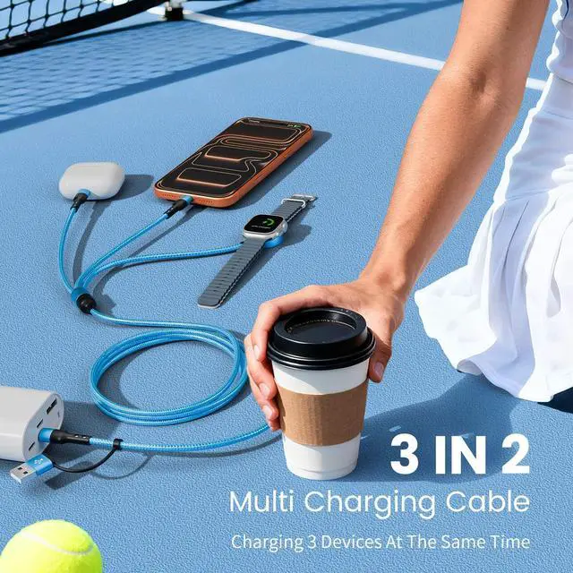 Alt view image 2 of 7 - Cruise Travel Essentials 2026, Multi Charging Cable Cord for iWatch Charger