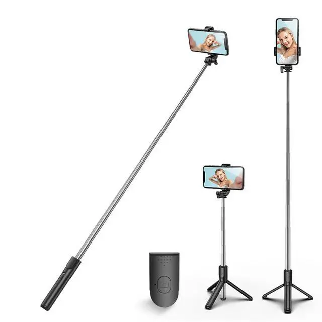 Main image of Selfie Stick Tripod, 3 in 1 Extendable & Portable iPhone Tripod Selfie Stick with Wireless Remote Compatible with iPhone 16 15 14 13 12 11 pro Xs Max 8 7, Galaxy Note10/S20/S10
