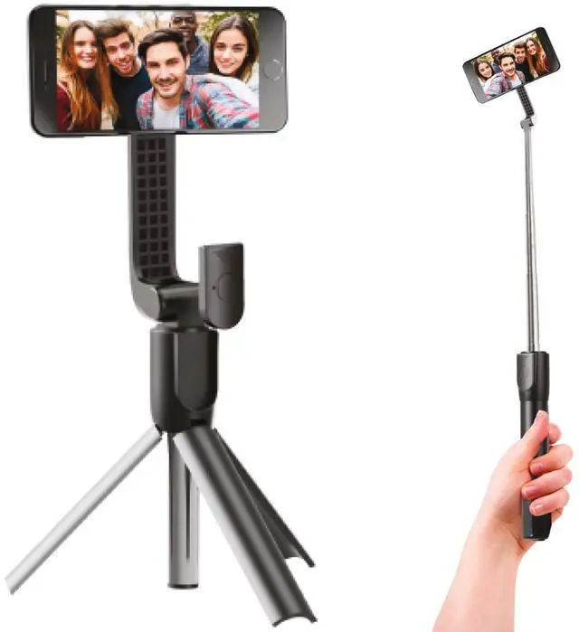 Main image of Magnetic Selfie Stick Tripod with Remote Adjustable up to 26", Strong Upgraded Magnet + Bluetooth Remote| Selfie Stick for iPhone 12 and Newer Travel-Friendly, Great for Video Recording