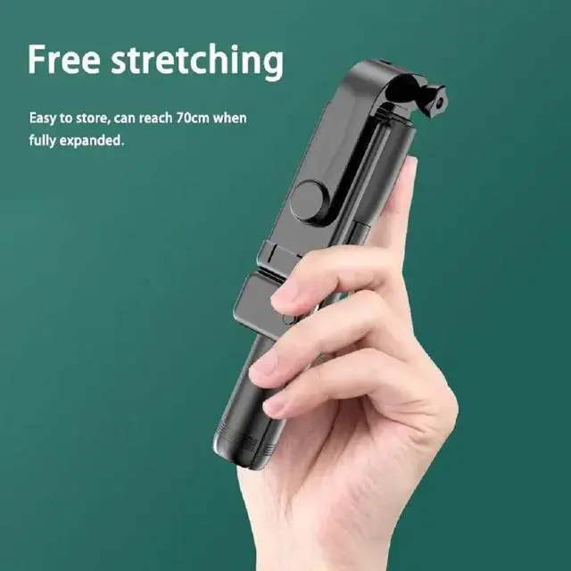 Alt view image 4 of 7 - Phone Tripod & Selfie Stick,3 in 1 Extendable 360° Rotation Tripod Stand with Detachable Wireless Remote Portable Smart Phone Holder Compatible with iPhone Android Sansung