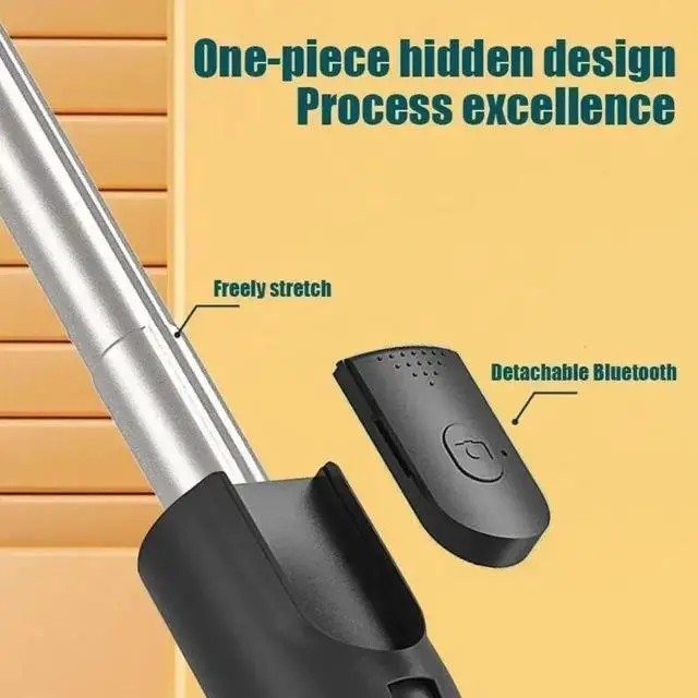 Alt view image 3 of 7 - Phone Tripod & Selfie Stick,3 in 1 Extendable 360° Rotation Tripod Stand with Detachable Wireless Remote Portable Smart Phone Holder Compatible with iPhone Android Sansung