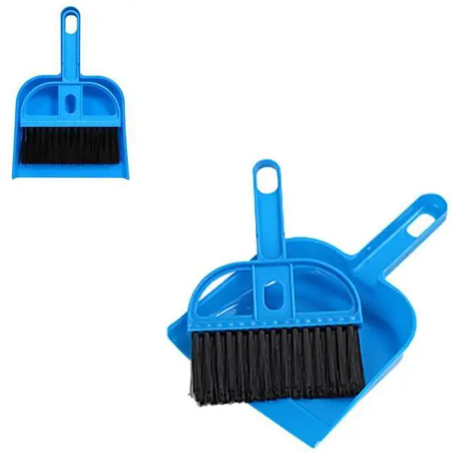 Main image of Mini Dustpan and Brush Set, Small Broom Set for Desk Home Car Cleaning