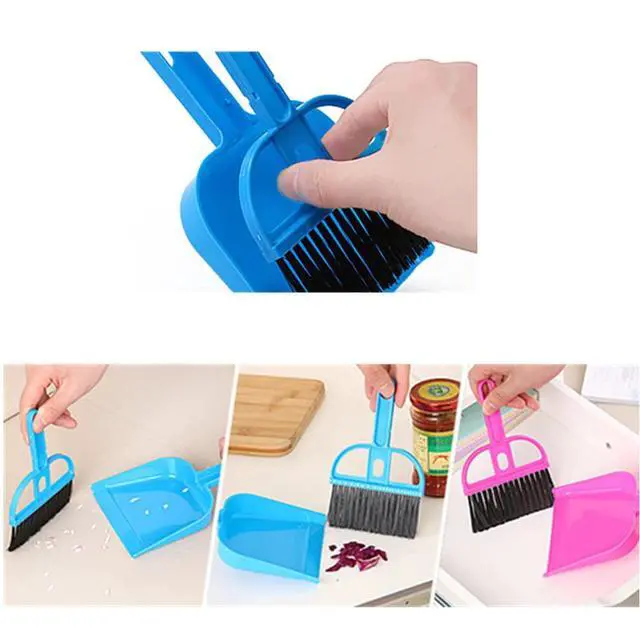 Alt view image 5 of 7 - Mini Dustpan and Brush Set, Small Broom Set for Desk Home Car Cleaning