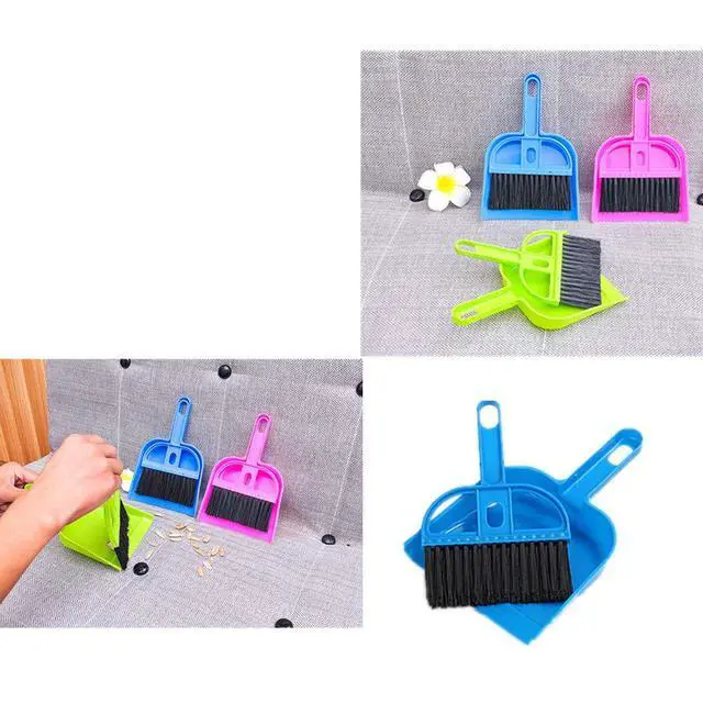 Alt view image 6 of 7 - Mini Dustpan and Brush Set, Small Broom Set for Desk Home Car Cleaning