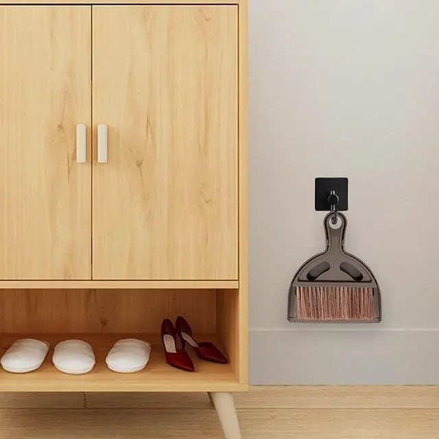 Alt view image 7 of 7 - Mini Broom and Small Dustpan Brush - Mini Broom and Dustpans, Small Broom and Dustpan Set, Mini Dustpan and Brush Set, Hand Broom and Dustpan Set for Home and Pets.