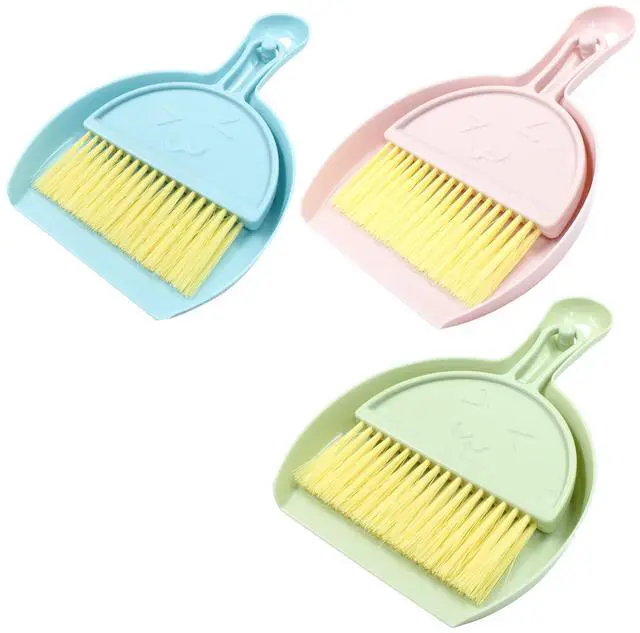 Main image of Small Broom and Dustpan Set, Mini, 3 Colors