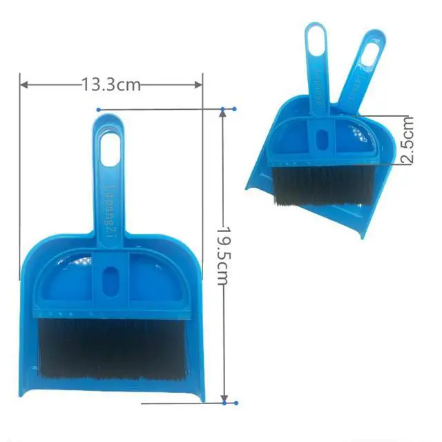 Alt view image 2 of 7 - Mini Broom and Dustpan Set Hand Broom & Dust Pan Brush Set