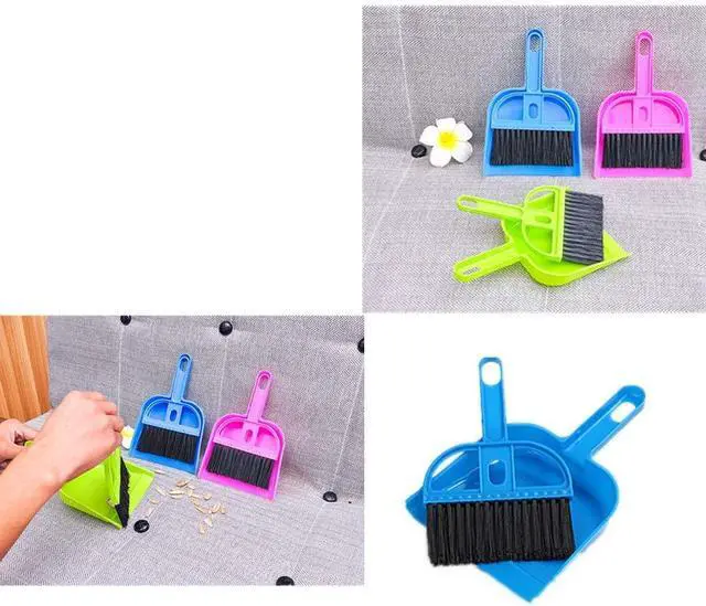 Alt view image 3 of 7 - Mini Broom and Dustpan Set Hand Broom & Dust Pan Brush Set