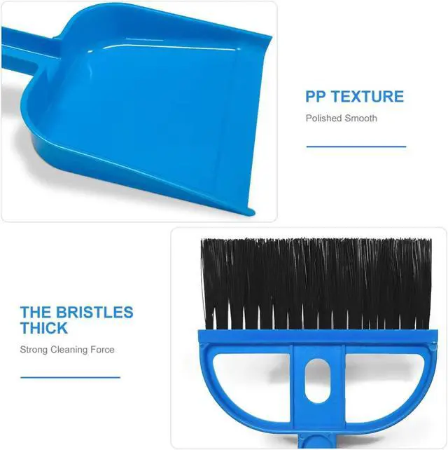 Alt view image 7 of 7 - Mini Broom and Dustpan Set Hand Broom & Dust Pan Brush Set