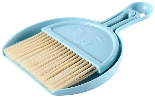 Main image of Small Broom and Dustpan Set, Portable Mini Dustpan and Brush Set, Lightweight Dust Pan and Brush Set, Desktop Cleaning Supplies for Tabletop, Keyboard, Small Space and Pet Areas
